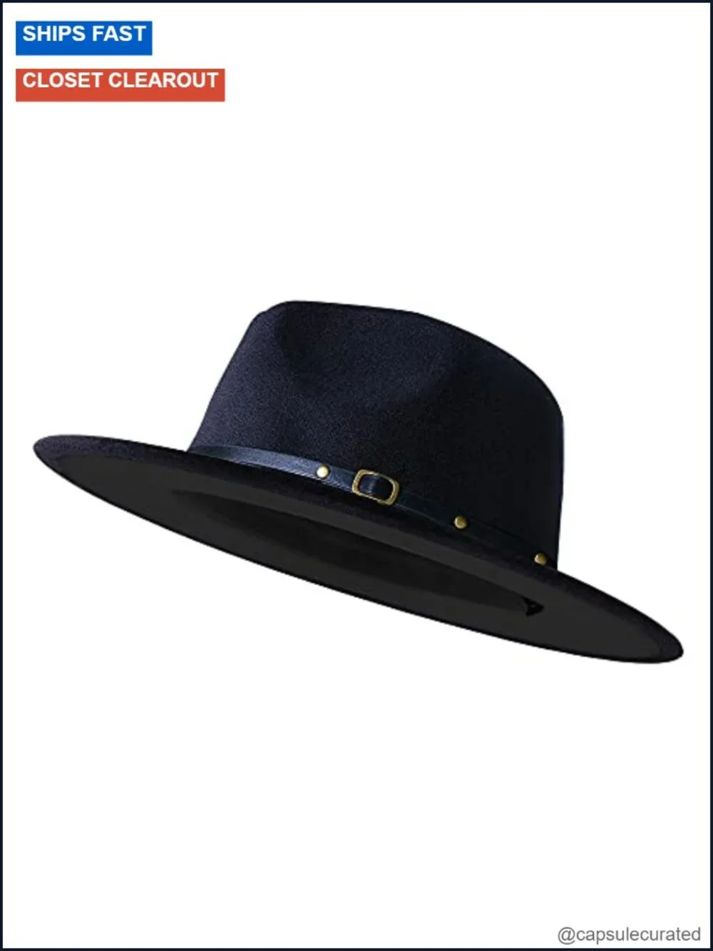 Wide Brim Fedora Hat for Men Women Two Tone Dress Hat Felt Panama Hat Adjustable